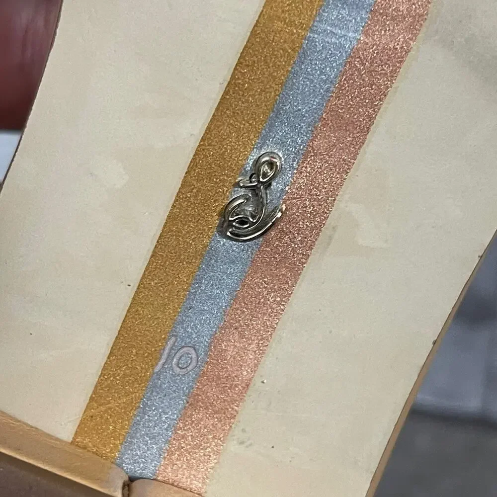 Sam Edelman Dawson Square Toe Quilted Leather Slide Sandals Size 10 Beige - Picture 14 of 15